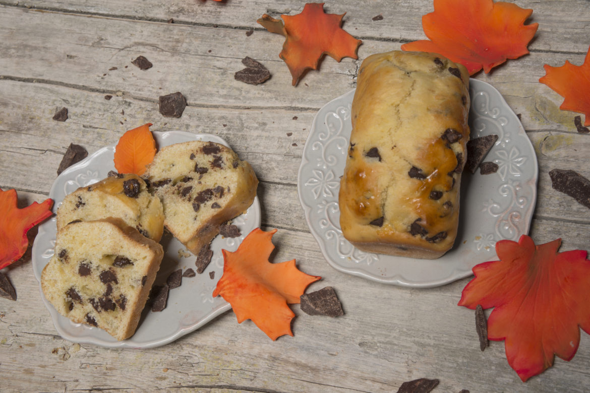 plumcake con gocce di cioccolato